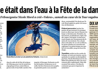 Publication d'image de Nicole Morel, fête de la Danse dans La Liberté, 12.05.2015