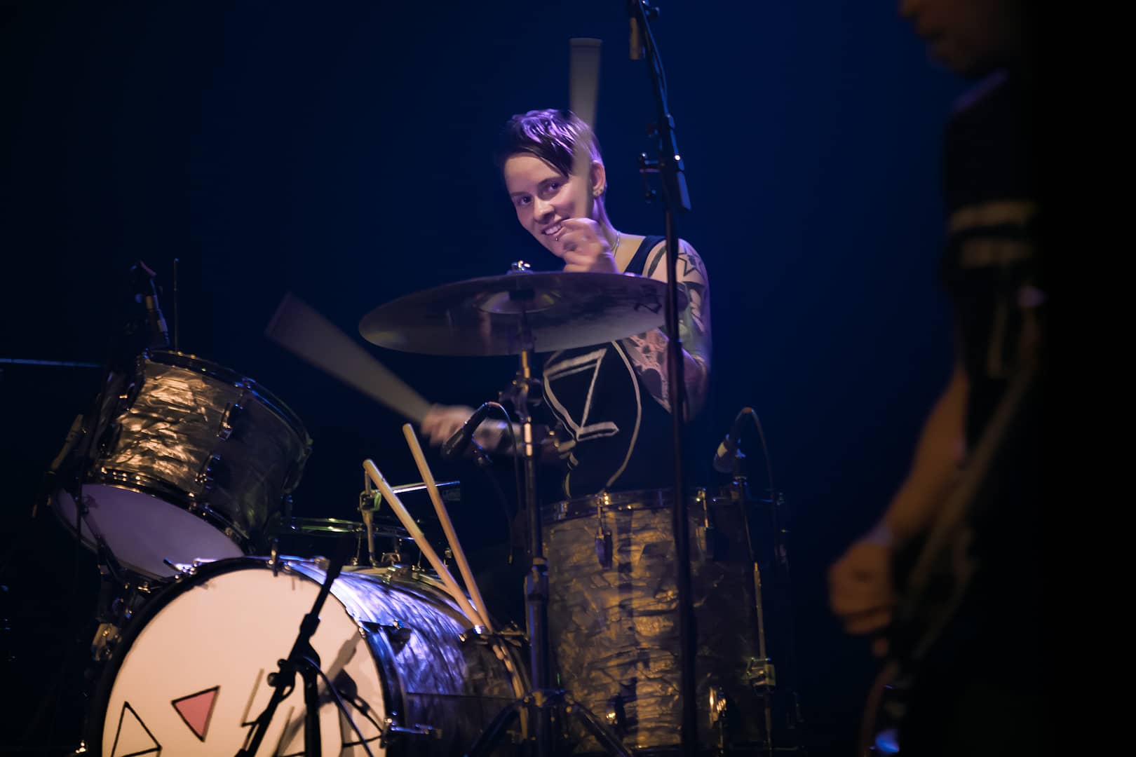 Drummer Hannah Blilie ... The Gossip (US) @ Fri-Son, Fribourg, S