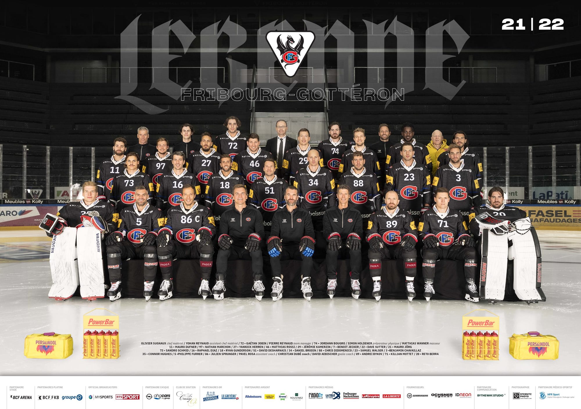 HC Fribourg Gottéron Photo d'équipe 21-22  par STEMUTZ PHOTO