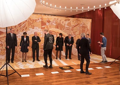 Making-Of ... BUNDESART - La photo officielle du Conseil Fédéral par STEMUTZ Bundesratsfoto