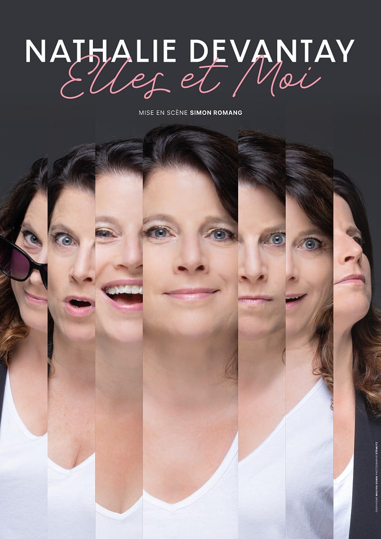 Affiche Nathalie Devantay Elles et moi photo par STEMUTZ studio bluefactory Fribourg